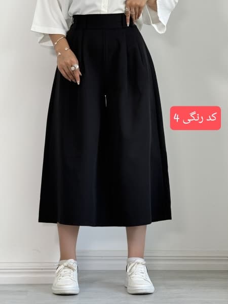 شلوار واید لگ کرپ زنانه در 5 رنگ قد 85 — تصویر ۹