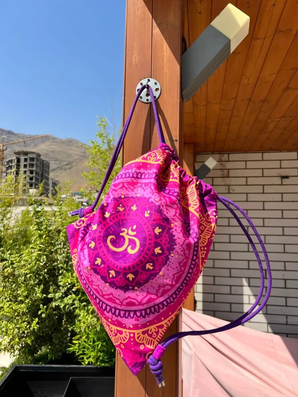 شوزبگ یوگا با جنس مخمل مرغوب | طرح ماندالا کد ۷۰۷۴ — تصویر ۳