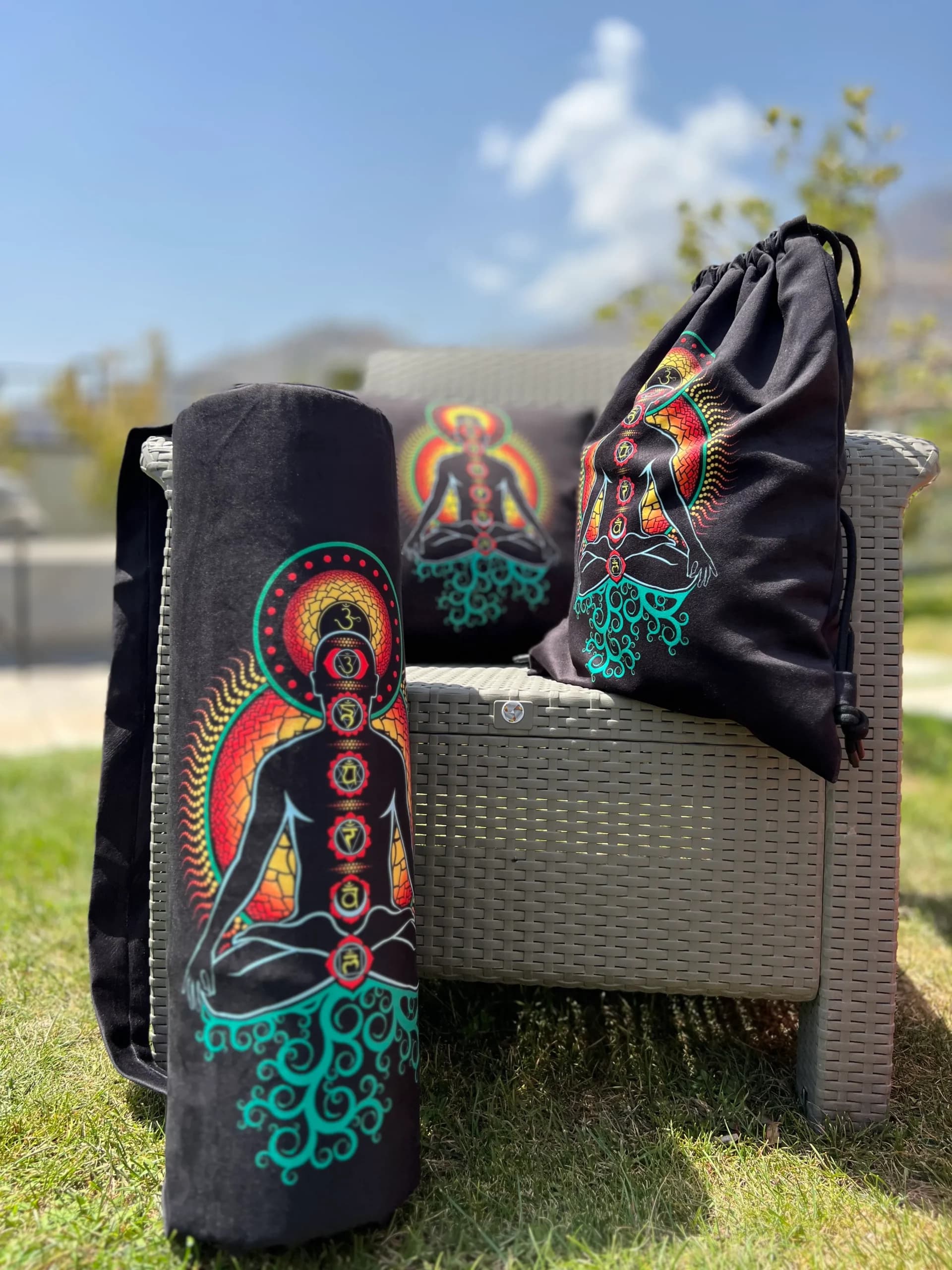 کوله یوگا مخمل طرح یوگی کد 7073 — تصویر ۵