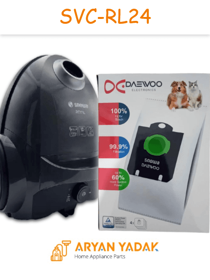پاکت جاروبرقی 2100 وات اسنوا مدل SVC-RL24 – میکروفلیتر 4 عددی