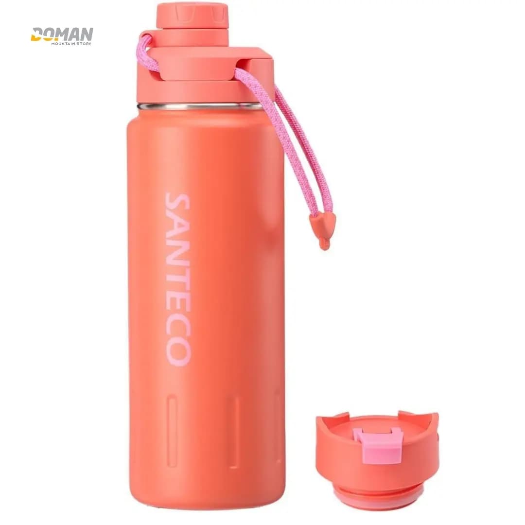 قمقمه کوهنوردی گرم و سرد سانتکو مدل کتو اسپرتس باتل 710ml کد SK710ML دو درب — تصویر ۸