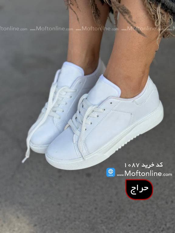 حراج کتونی ونس زنانه ( رنگ سفید ) کد 1087 — تصویر ۵