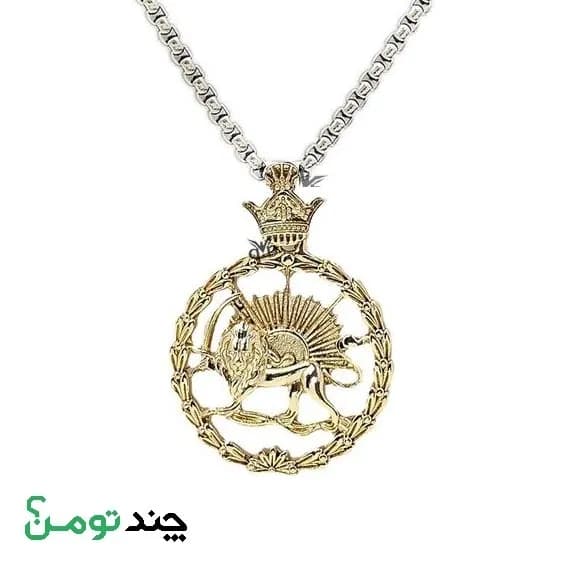 گردنبند طرح شیر طلایی — تصویر ۴