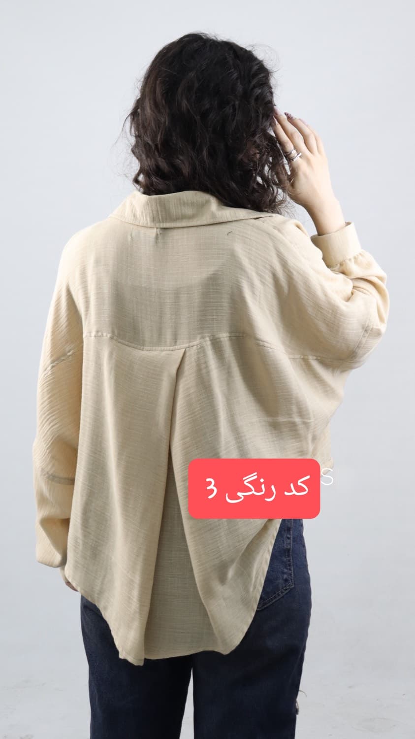 شومیز لیزا پارچه اسلپ قد 65 — تصویر ۷