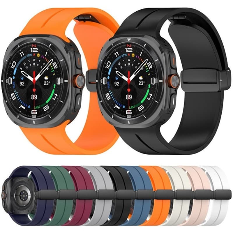 بند سیلیکونی ساعت هوشمند سامسونگ Galaxy Watch Ultra مدل Magnetic Buckle
