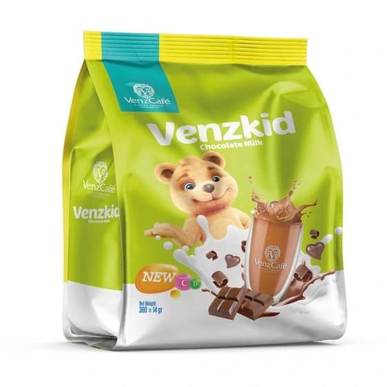 پودر نوشیدنی شکلاتی کلاسیک ونز کید شیری و موزی ونزکافه وزن ۳۶۰ گرم