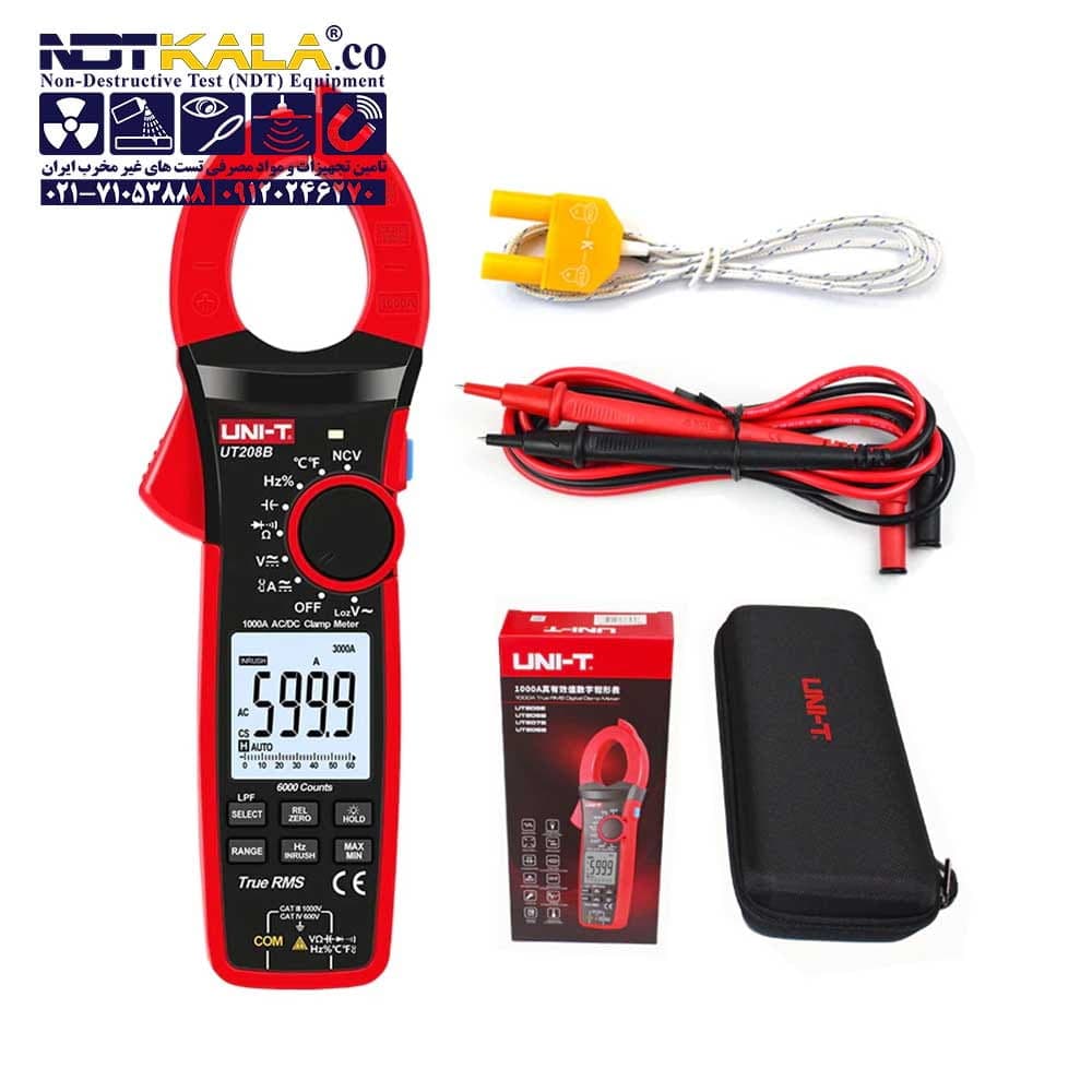 آمپرمتر کلمپی یونیتی مدل UNI-T UT208B — تصویر ۹