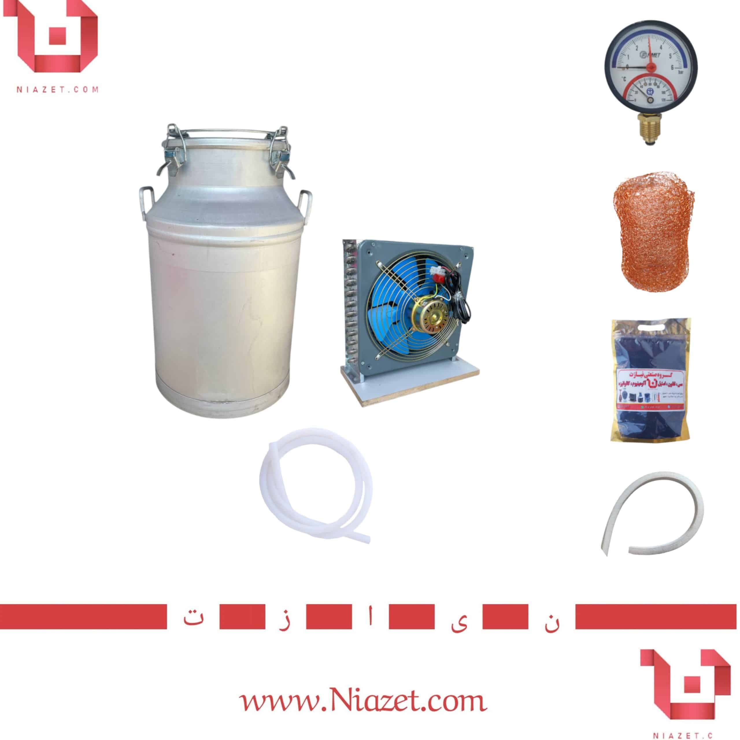 دستگاه گلاب گیری (اقتصادی) با کندانسور برقی استیل (15 تا 220 لیتر)
