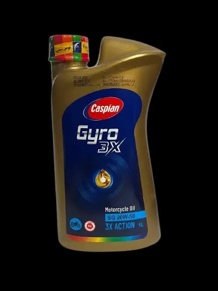 روغن موتور Gyro 3X 20w50 SG کاسپین حجم 1 لیتر