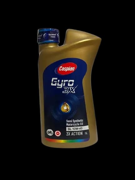 روغن موتور سیکلت کاسپین GYRO 3X 10W40 SL JASO MB حجم 1 لیتر — تصویر ۳
