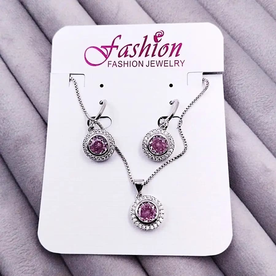 ست جواهرات استیل رنگ ثابت Fashion