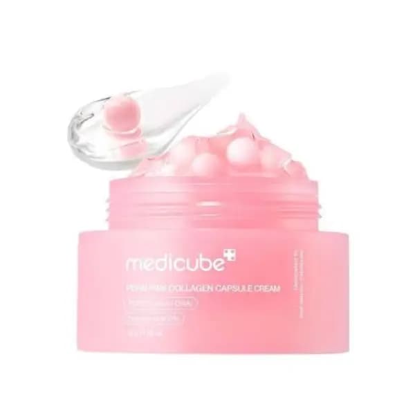 کرم کپسولی PDRN و کلاژن صورتی مدیکوب Medicube PDRN Pink Collagen Capsule Cream — تصویر ۶