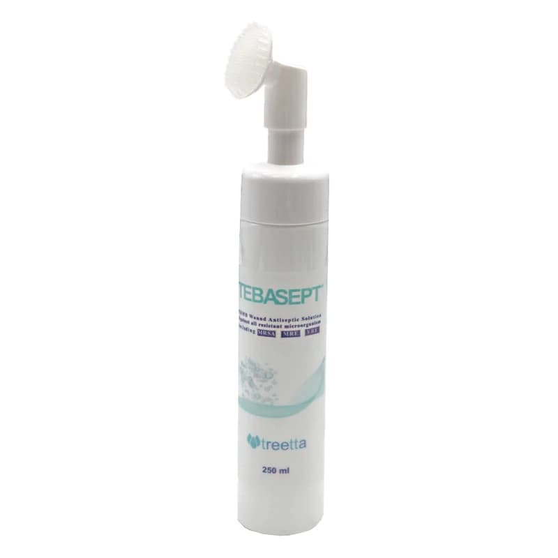 اسپری ضدباکتری زخم سری سیلیکونی تریتا مدل Treetta Tebasept PHBM 250ml