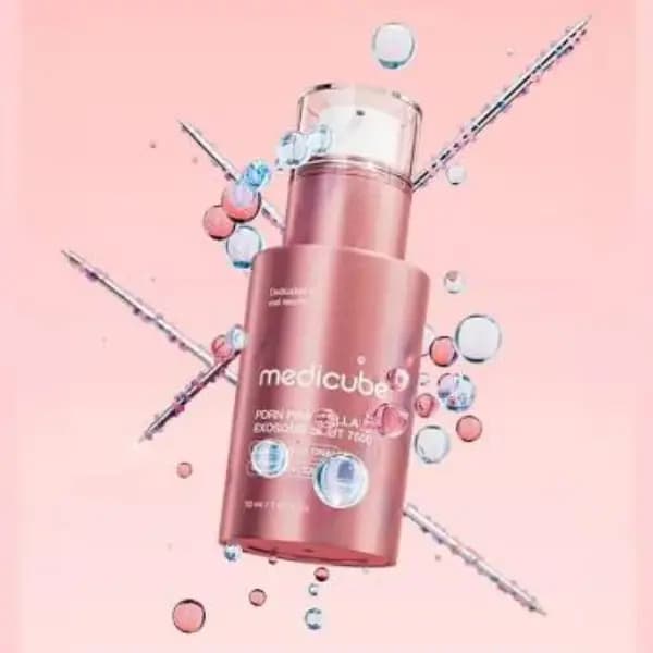 سرم صورت سفت کننده PDRN و کلاژن اگزوزوم شات 7500 مدیکوب Medicube PDRN Pink Collagen Exosome Shot 7500 — تصویر ۵