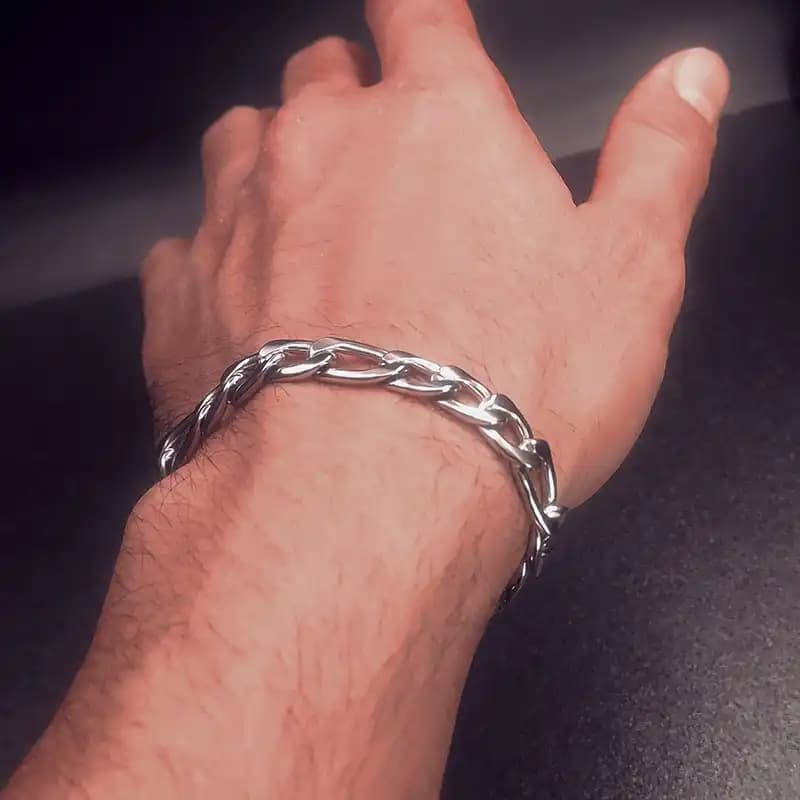 دستبند مردانه استیل کد 0059 — تصویر ۲