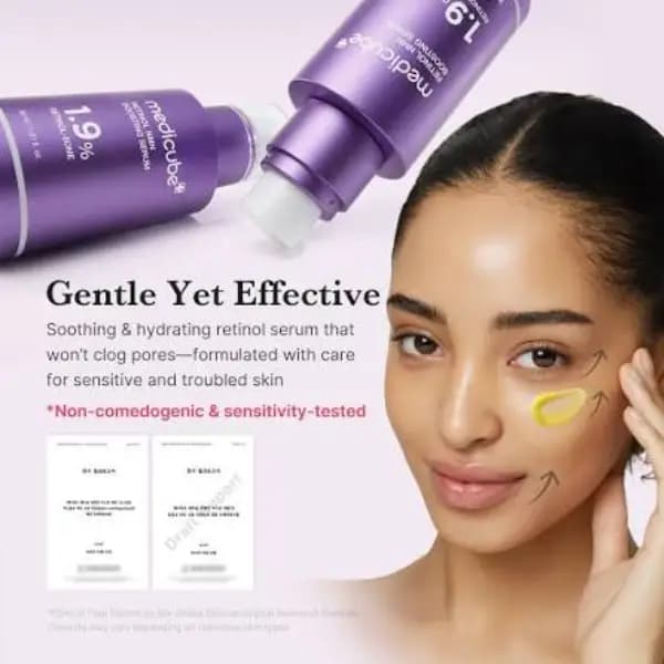 سرم ضد چروک و سفت کننده رتینول و NMN مدیکوب Medicube Retinol NMN Boosting Serum — تصویر ۳