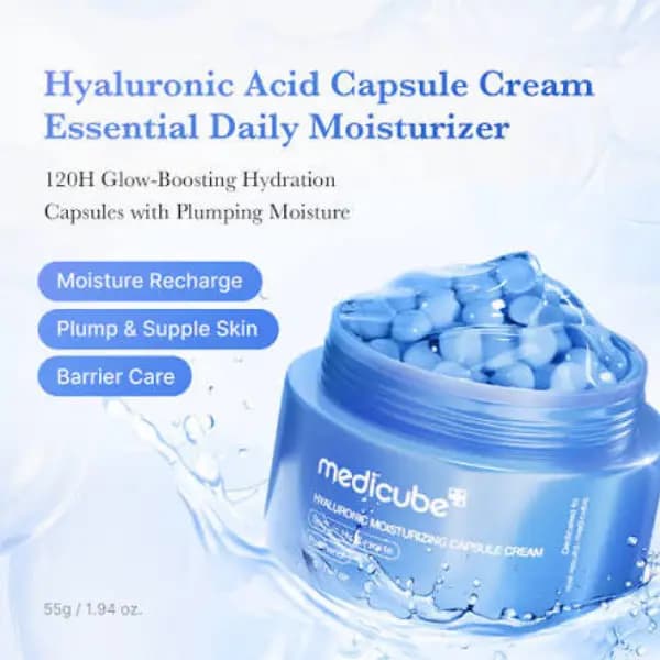 کرم کپسولی آبرسان هیالورونیک اسید مدیکوب Medicube Hyaluronic Acid Capsule Cream — تصویر ۳