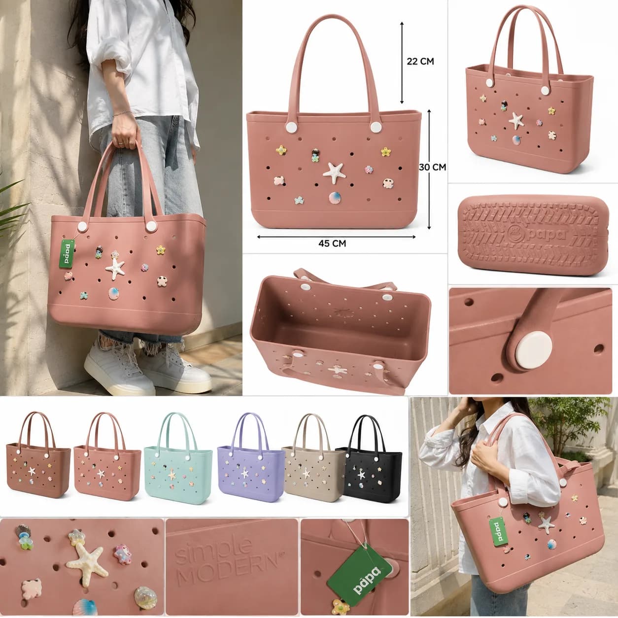 کیف کراکس بزرگ جادار 8 رنگ — تصویر ۴