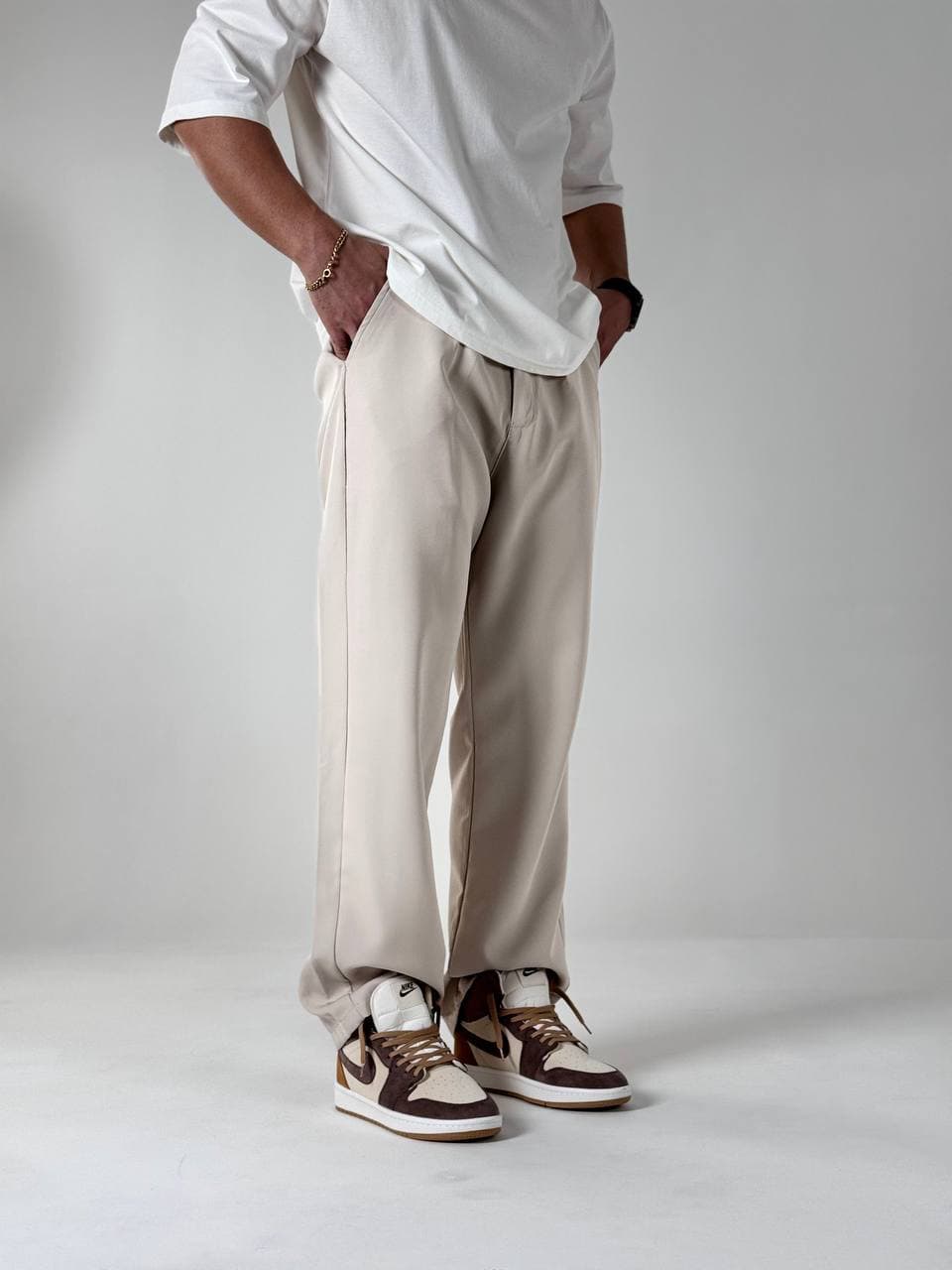 شلوار نیم بگ پارچه مازراتی برند ZARA کد PA2142C — تصویر ۷