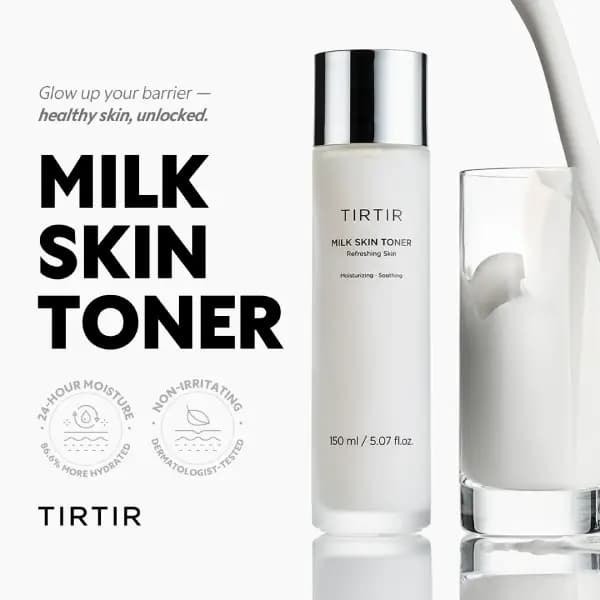 تونر آبرسان و روشن کننده پوست شیر برنج تیرتیر TIRTIR Milk Skin Toner — تصویر ۵