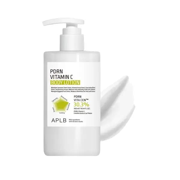 لوسیون بدن مرطوب کننده و روشن کننده APLB PDRN Vitamin C Body Lotion