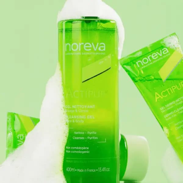 ژل پاک کننده و کنترل کننده چربی نوروا اکتی پور Noreva ACTIPUR Dermo-Cleansing Gel — تصویر ۲