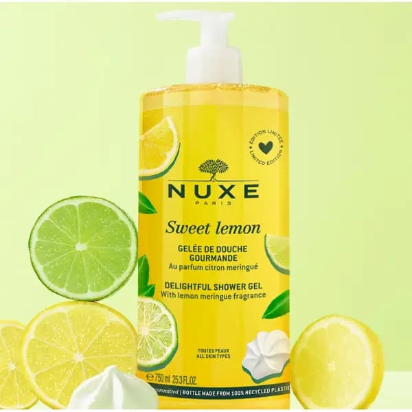 ژل دوش خوشبو کننده و مرطوب کننده بدن نوکس سوییت لیمون NUXE Sweet Lemon Gelée de Douche Gourmande — تصویر ۲