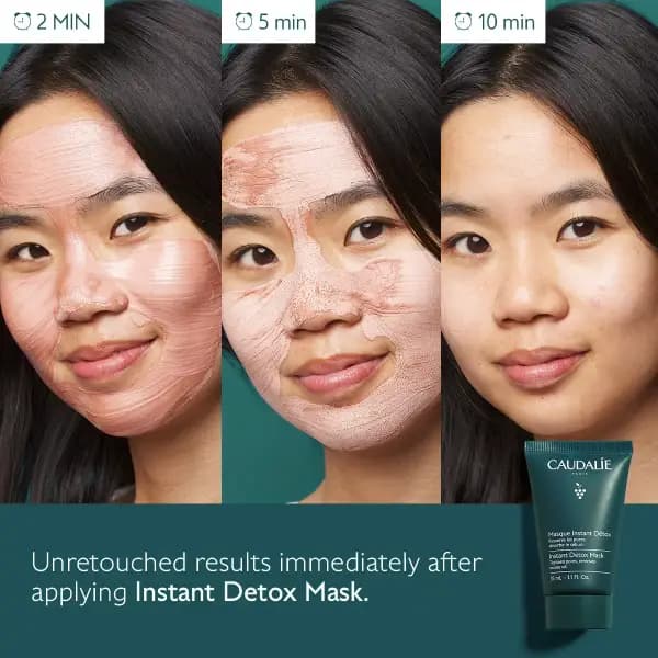 ماسک فوری سم زدای صورت کدالی وینوکلین Caudalie Vinoclean Instant Detox Mask — تصویر ۳