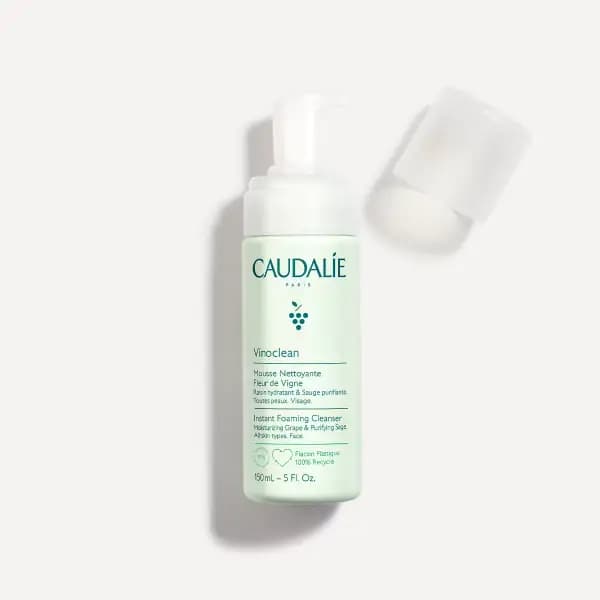 فوم شستشو و پاک کننده ملایم صورت کدالی وینوکِلین Caudalie Vinoclean Instant Foaming Cleanser — تصویر ۲