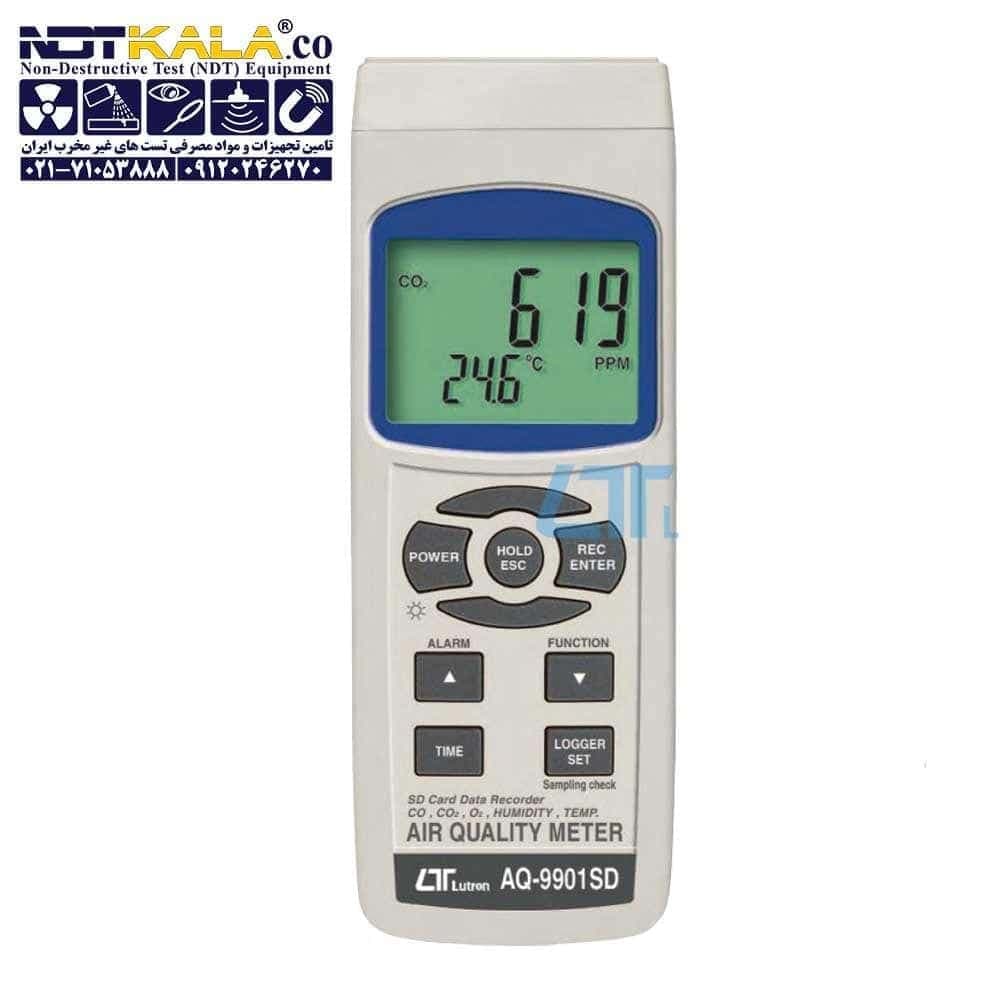 CO2 O2 CO/رطوبت و دما سنج LUTRON AQ-9901SD — تصویر ۲