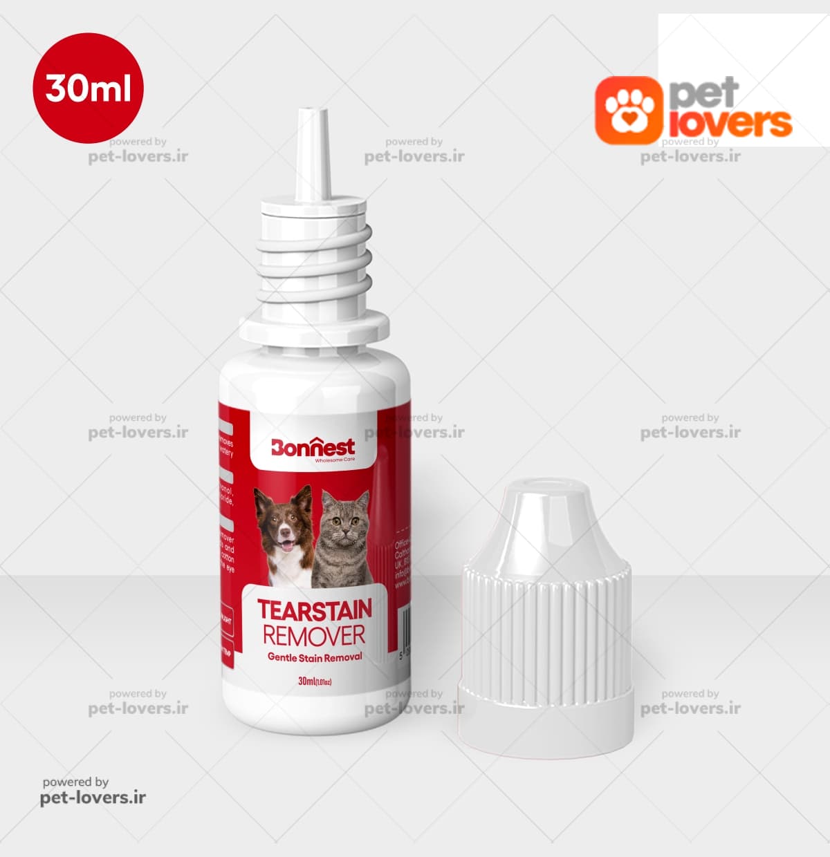 قطره تمیز کننده اشک سگ و گربه بونست Bonnest انگلیس 30 میل — تصویر ۲