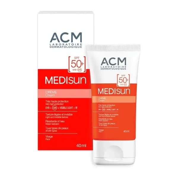 ضد آفتاب رنگی مینرال SPF50+ ای سی ام مِدیسون لایت تینت ACM Medisun Tinted Mineral Cream SPF50+ Light Tint — تصویر ۲