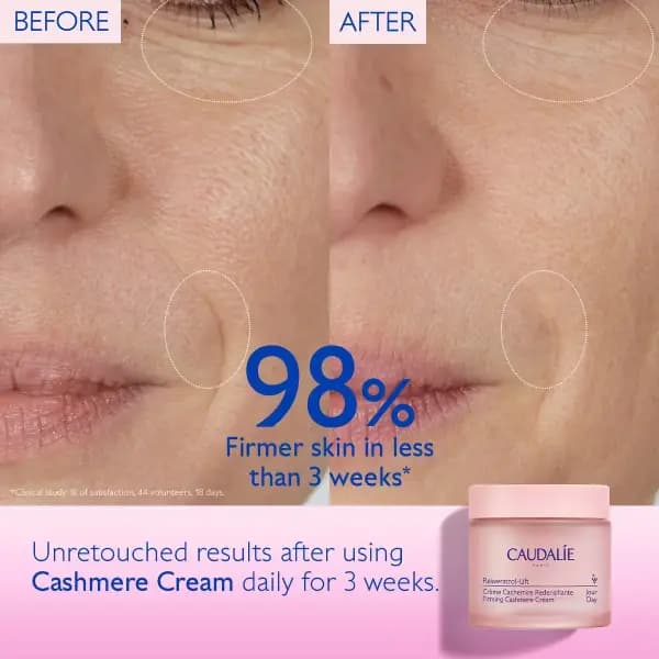 کرم سفت کننده و ضد چروک کشمیری کدلی Resveratrol-Lift Caudalie Firming Cashmere Cream — تصویر ۶