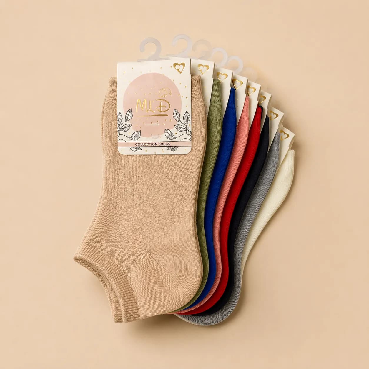 جوراب مچی زنانه رنگی MLD در ۸ رنگ
