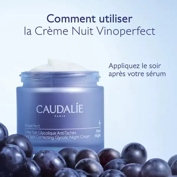 کرم شب ضد لک گلیکولیک وینوپرفکت کدالی Caudalie Vinoperfect Glycolic Night Cream — تصویر ۲
