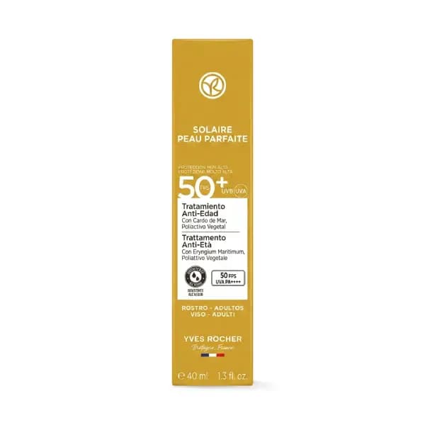 ضد آفتاب ضد چروک صورت ایوروشه SPF50+ Yves Rocher Protection Soin Anti-âge FPS 50+ — تصویر ۲