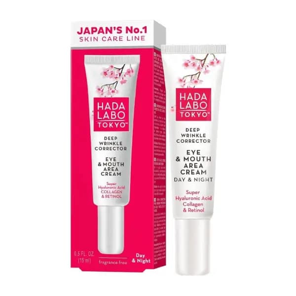 کرم ضد چروک عمیق دور چشم و اطراف دهان هادا لابو توکیو Hada Labo Tokyo Anti-Aging Deep Wrinkle Corrector Eye — تصویر ۲