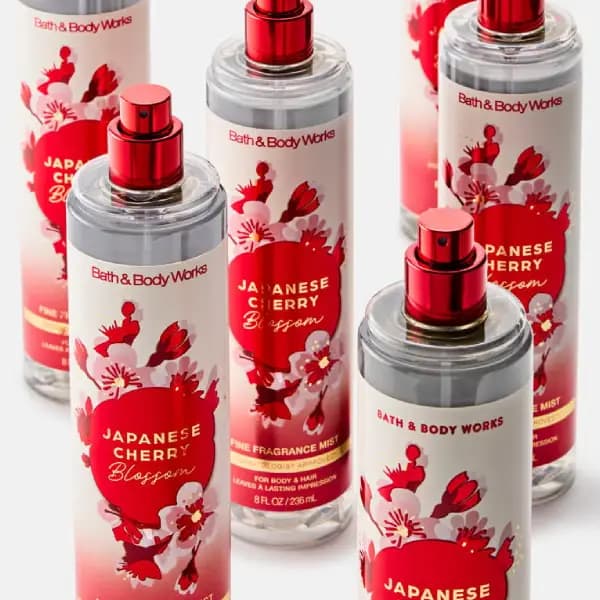 بادی اسپلش زنانه بث اند بادی ورکز جپنیز چری بلوسوم Bath & Body Works Japanese Cherry Blossom Fine Fragrance Mist — تصویر ۲