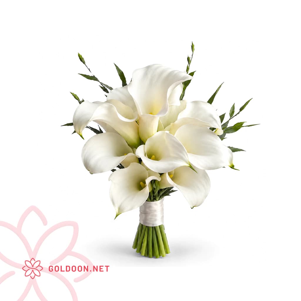 دسته گل عروس شیپوری کد 012 — تصویر ۵