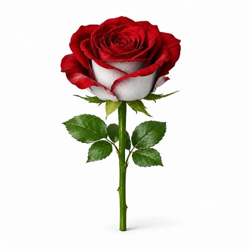 رز پشت نقره ای تک شاخه