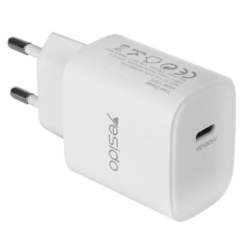 شارژر دیواری 20 وات یسیدو YC01E PD 3A — تصویر ۲