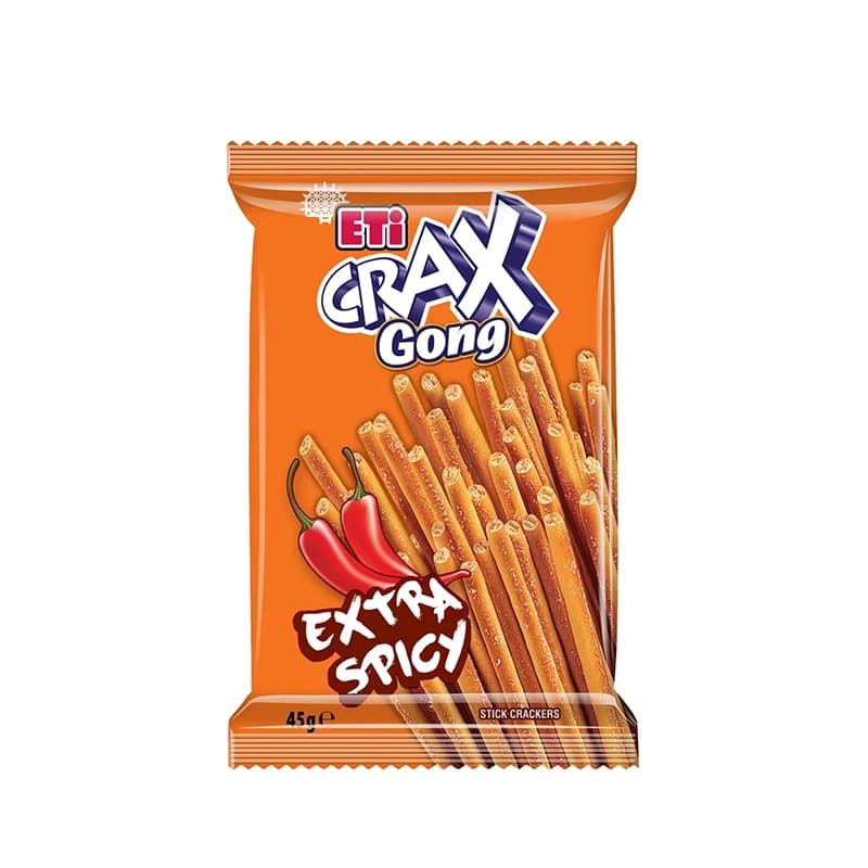 چوب شور کرکس اتی (Eti Crax) با طعم تند 50 گرم