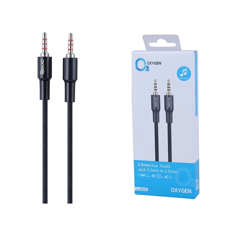 کابل صدا سیلیکونیOXYGEN AUX AU05 1/5M 1/1