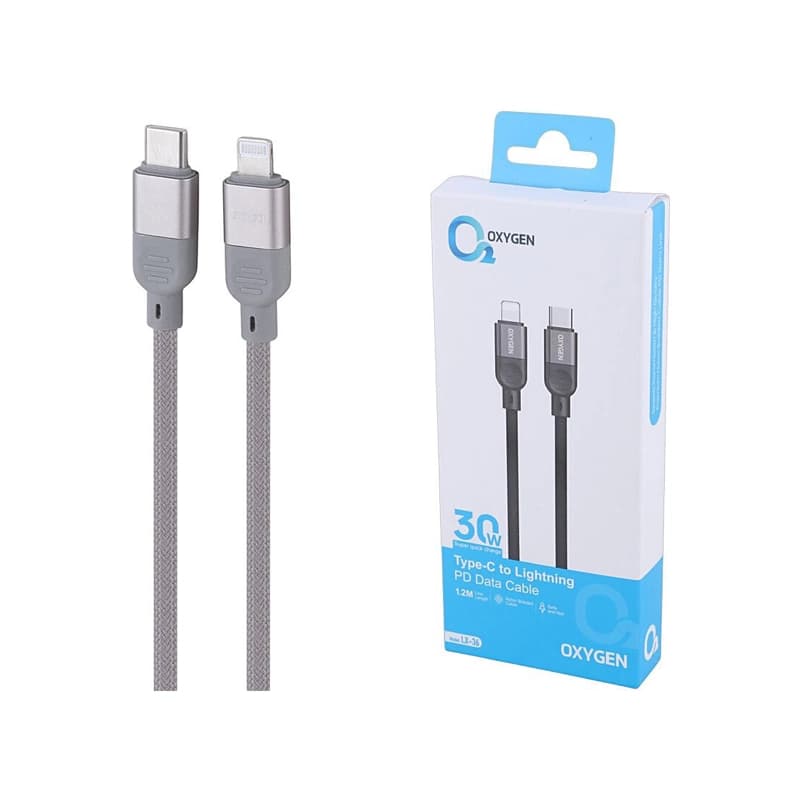 کابل شارژ تایپ سی به آیفون OXYGEN LX36