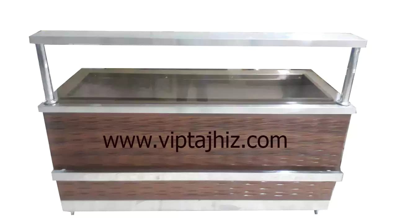 کانتر گرم گازی 150 استیل مناسب سلف سرویس — تصویر ۵