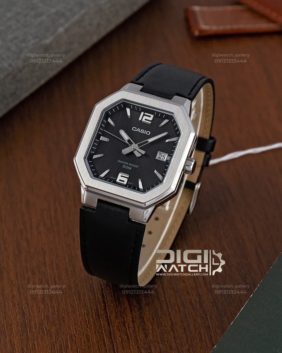 ساعت چرمی کاسیو اورجینال مدل Casio MTP-B195L-1AVDF — تصویر ۳