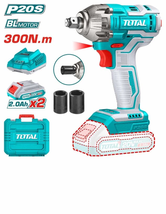 بکس شارژی توتال 300 نیوتون مدل TIWLI2038