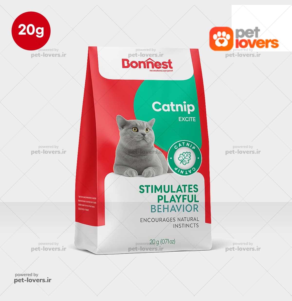 پودر کت نیپ گربه بونست Bonnest وزن 20 گرم