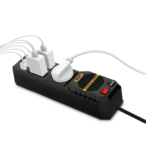 مبدل برق خودرو گرین لاین Green Stark Plus Power Inverter 200W — تصویر ۹