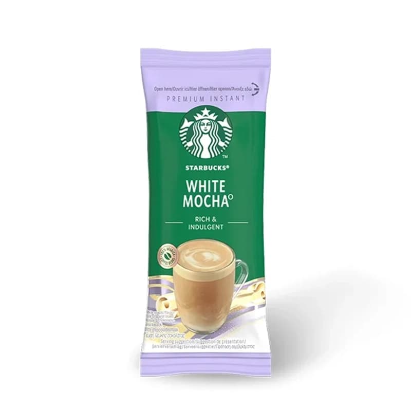 قهوه فوری وایت موکا استارباکس (Starbucks White Mocha) ساشه‌ای 24 گرم